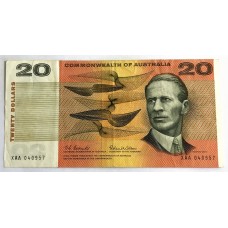 AUSTRALIA 1966 . TWENTY 20 DOLLARS BANKNOTE . COOMBS/WILSON